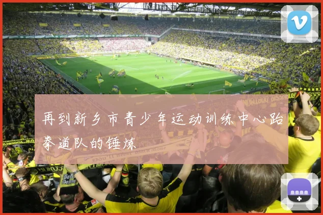 再到新乡市青少年运动训练中心跆拳道队的锤炼 - 世界杯 - 2026世界杯官方中文网站